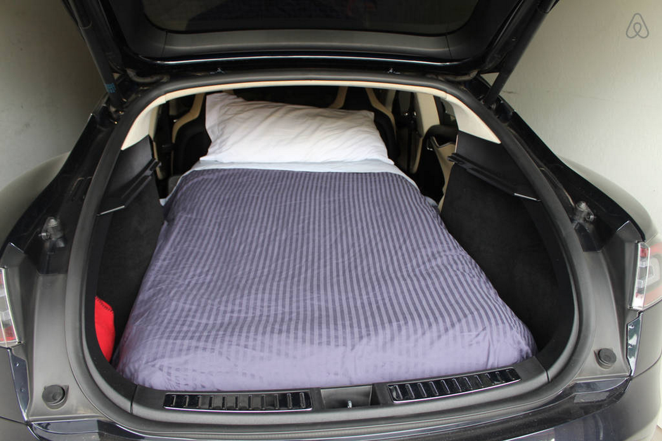 For 85 a night, you can sleep in a Tesla Model S on AirBnB For 85 a night, you can sleep in a Tesla Model S on AirBnB