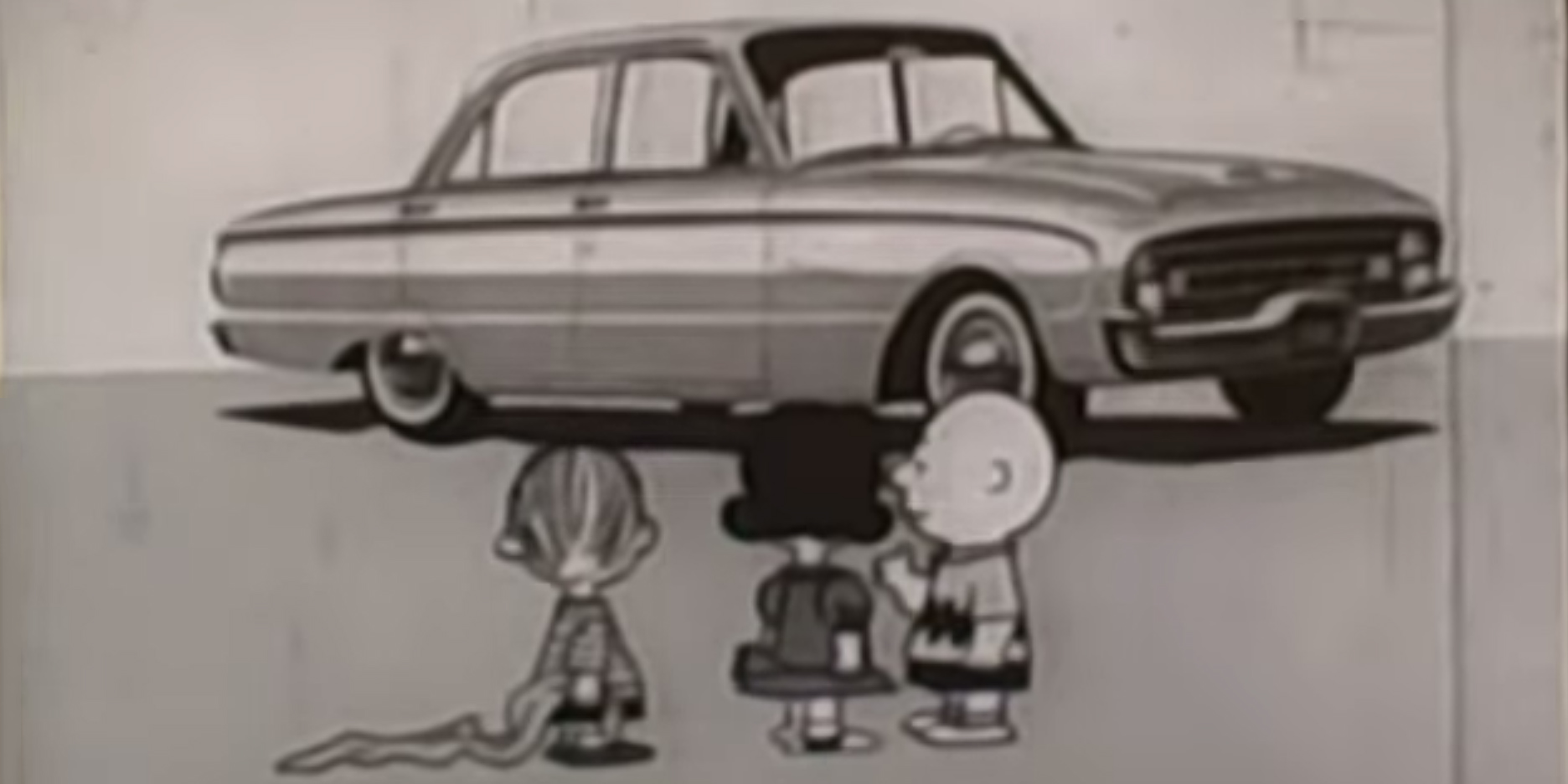 Watch Charlie Brown's first TV appearance Selling Fords
