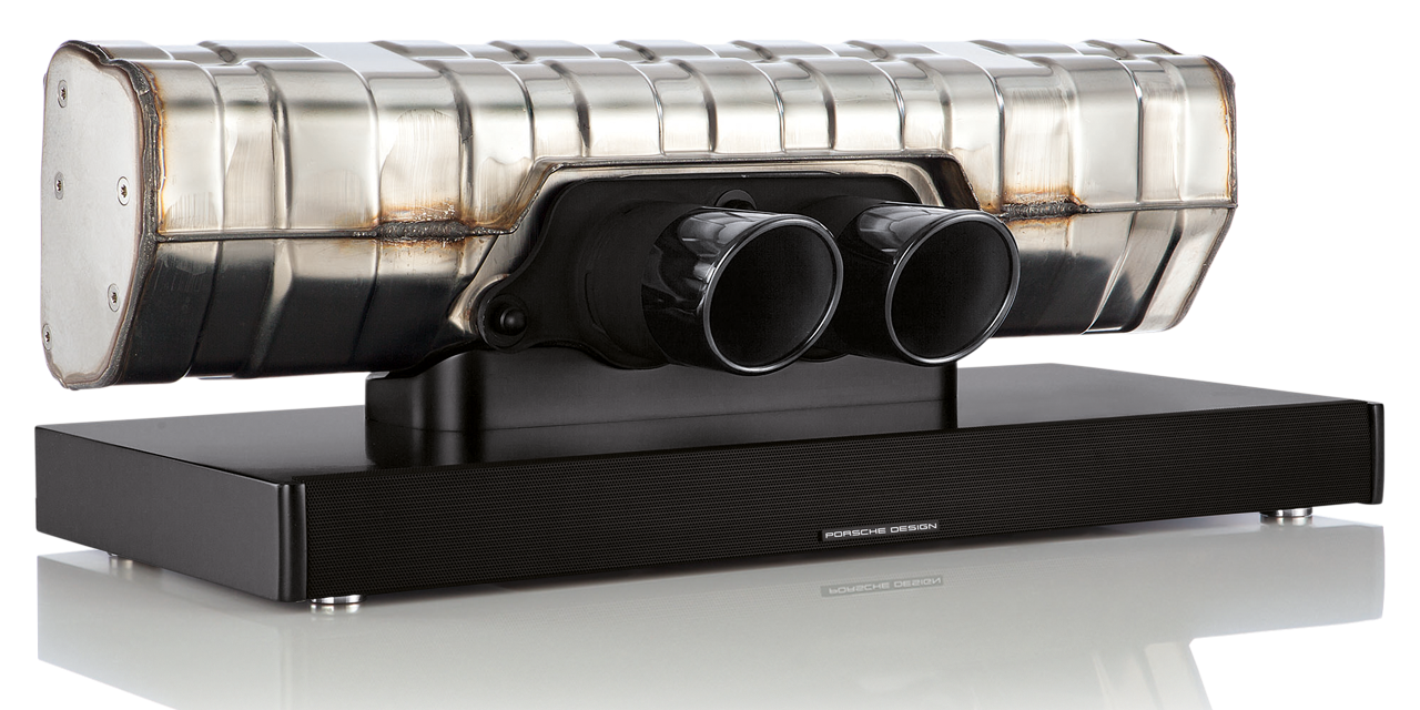 This 3000 Bluetooth Speaker is Made From a 911 GT3 Exhaust
