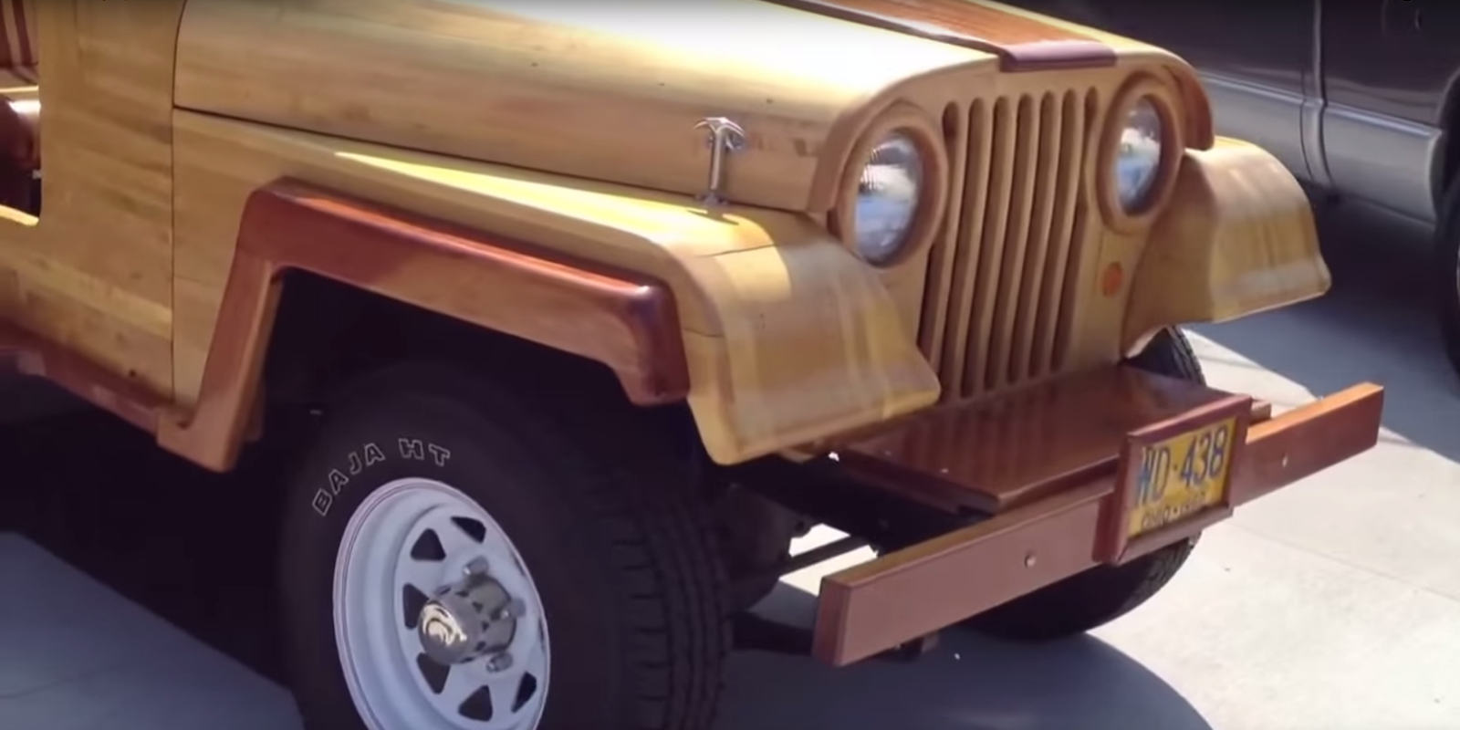 Modified Jeep CJ Jeep with Wood Body