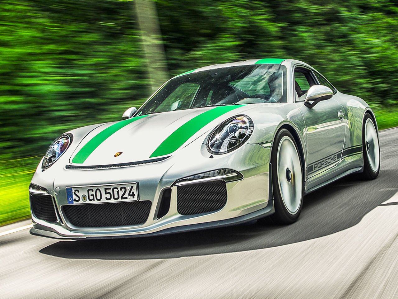 【SPARK】Porsche 911 R  2017 White×Green Spark 1/43 Porsche 911 R 2017 White Green Minicar | eBay
