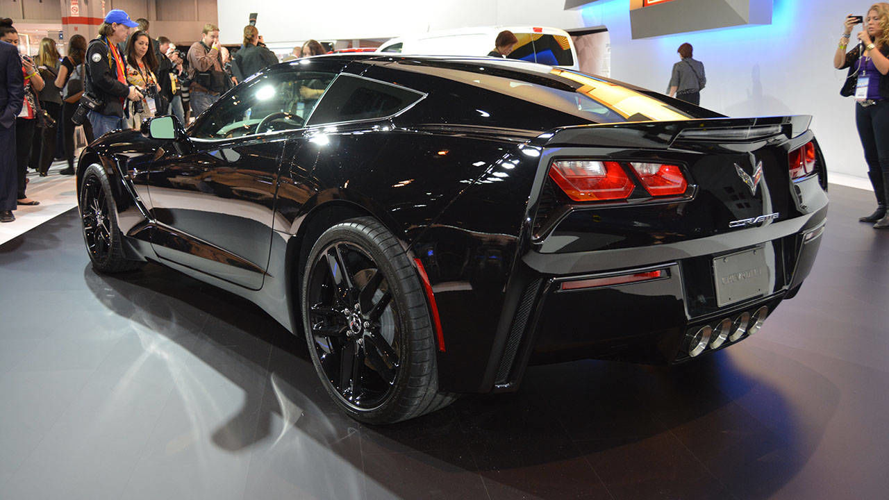 2014 Black Widow Chevrolet Corvette at the Chicago Auto
