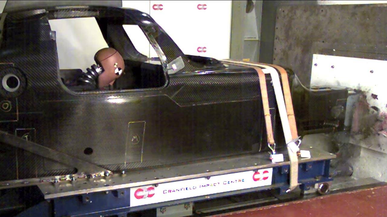 A ZEOD RC crashes in an explosion of carbon fiber fragments